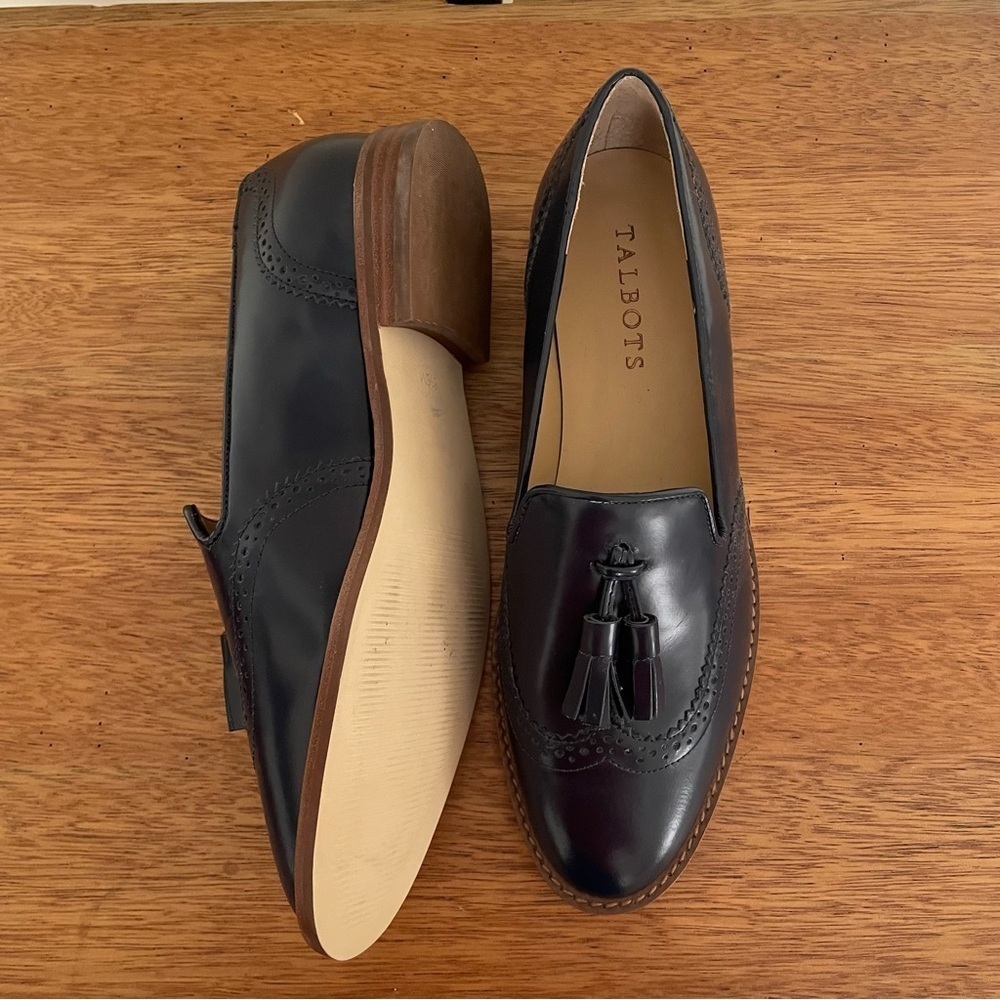 Talbots Blue Tassel Loafers Slip-On - Picture 3 of 5